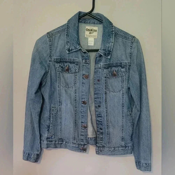 OshKosh B'gosh Other - OshKosh B'gosh Classic 100% Cotton Trucker Blue denim Jean Jacket 14/14A